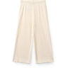 COPENHAGEN COLORS Cream Modal Rib Wide Pants