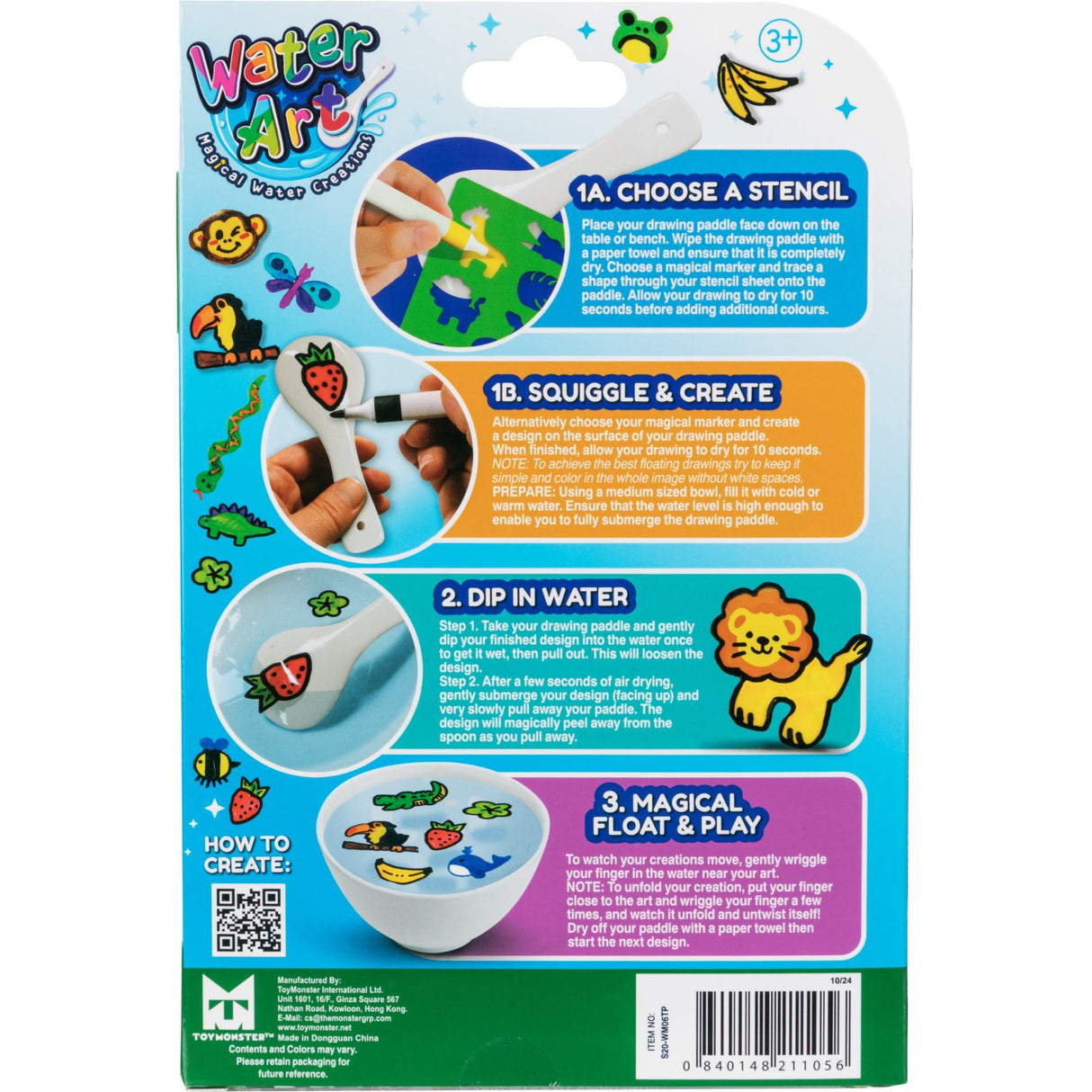 Water Art 6 Markers Safari Theme