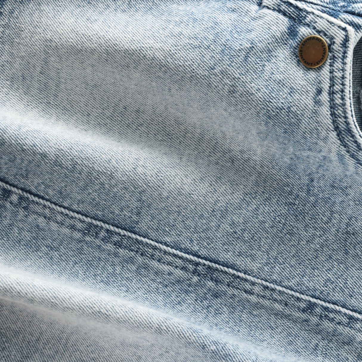 En Fant Light Blue Denim Dress Denim