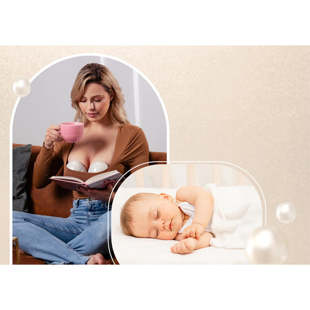 Neno Hvid Breast Pump Perla Håndfri