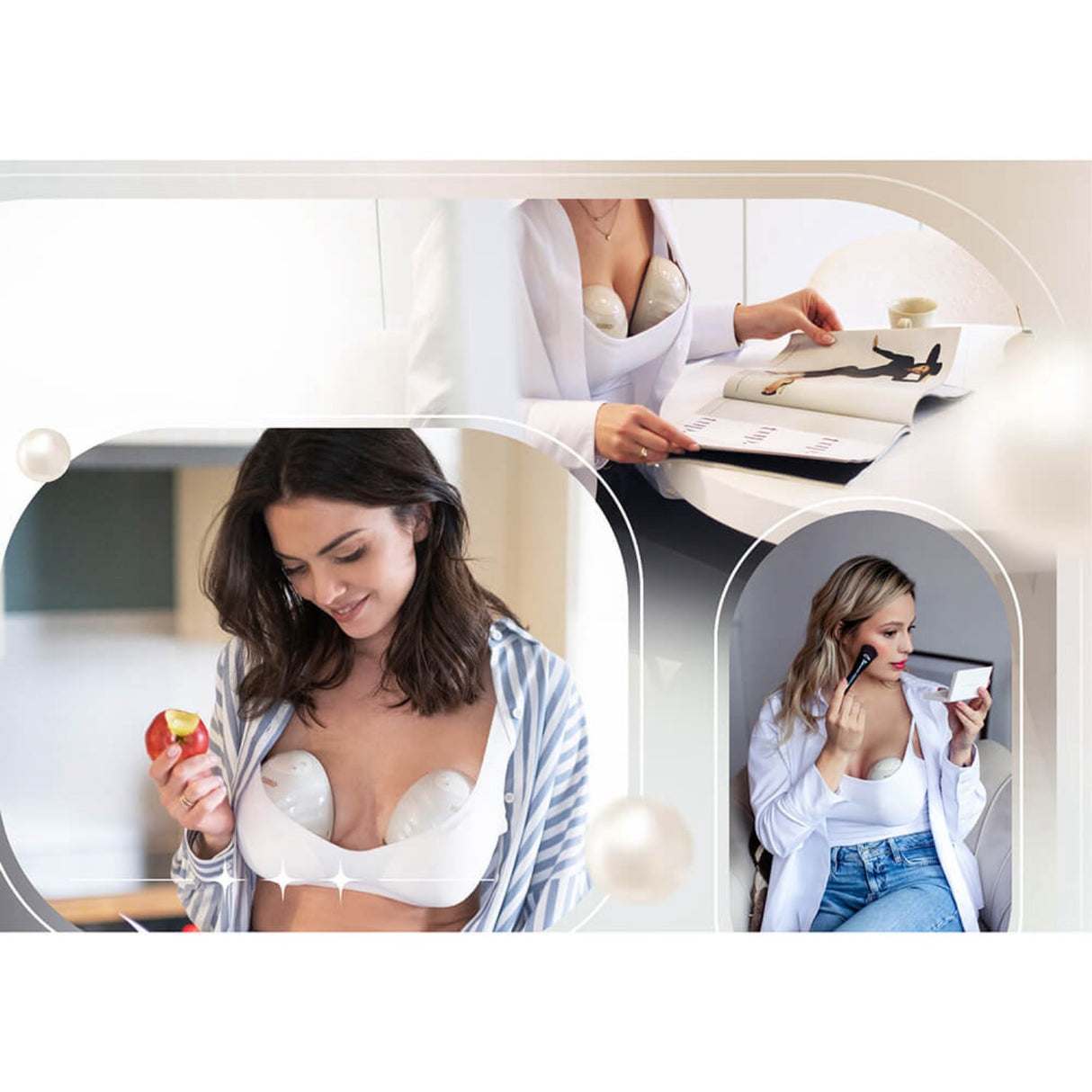 Neno Hvid Breast Pump Perla Håndfri Double