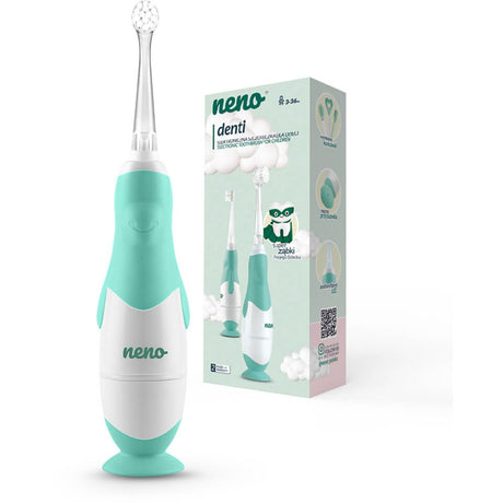 Neno Hvid, Grøn Electric Toothbrush Denti Til Børn M. 4 Børstehoveder