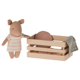 Maileg Pig in Wooden Box, Baby - Girl