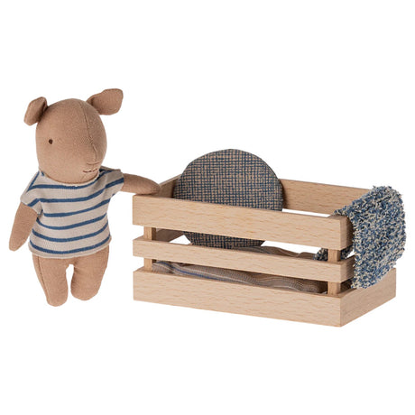 Maileg Pig in Wooden Box, Baby - Boy