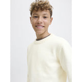 Jack & Jones Junior Sea Salt Jornorrebro Knit Crew Neck Ln Jnr