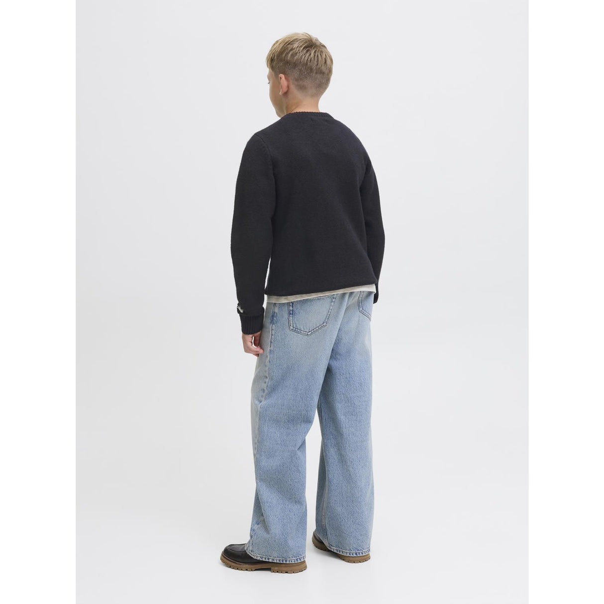 Jack & Jones Junior Black Jornorrebro Knit Crew Neck Sn Jnr