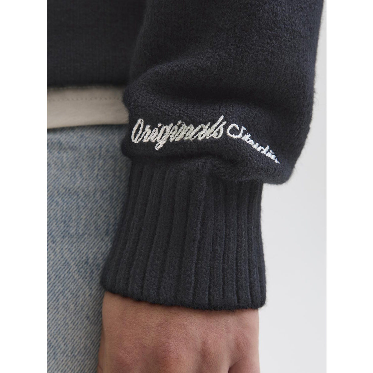Jack & Jones Junior Black Jornorrebro Knit Crew Neck Sn Jnr