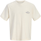 Jack & Jones Junior Antique White Jornorrebro Typo Tee Ss Crew Neck Sn Jnr
