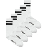 Jack & Jones Junior White Jactravis Tennis Socks 5 Pack Jnr
