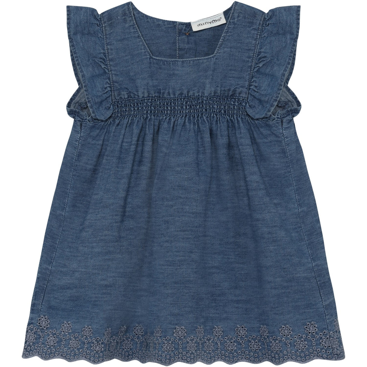 Minymo Faded Denim Dress Ss Chambray