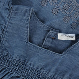 Minymo Faded Denim Dress Ss Chambray