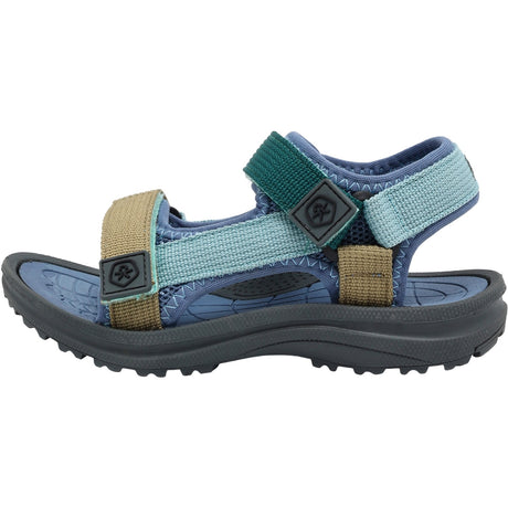 Color Kids Coronet Blue Colorblock Sandals W. Velcro