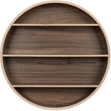 Curve Lab Walnut Round Shelf