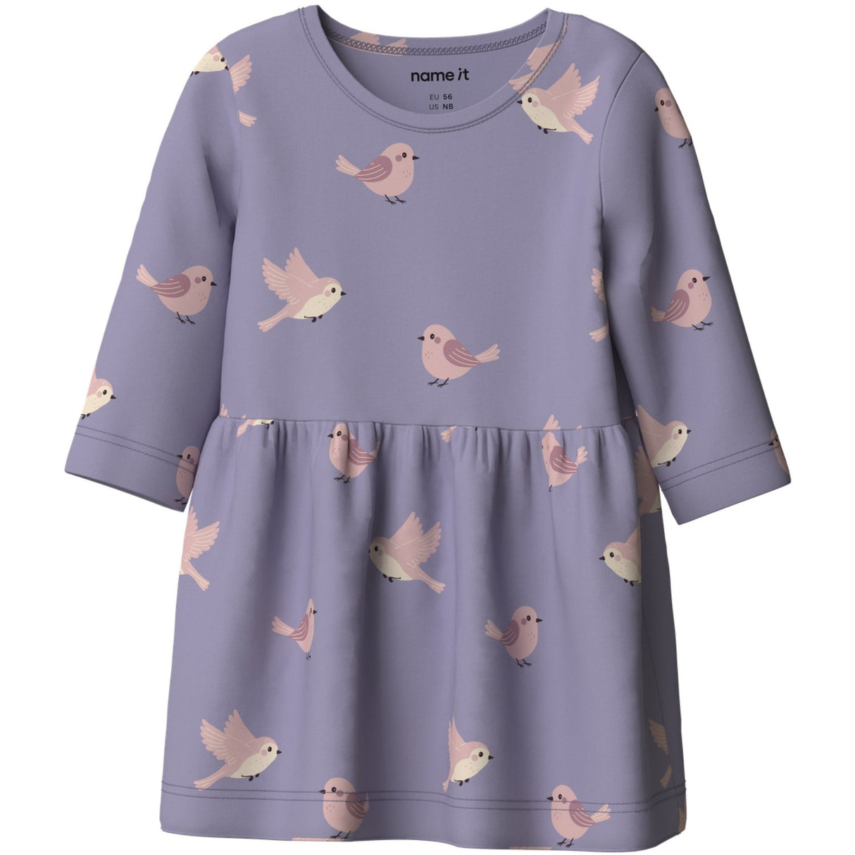 Name It Heirloom Lilac Birds Nbfvandora Ls Dress Box