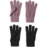 Name It Black Wistful Mauve Nkfmagic Glitter Gloves 2P