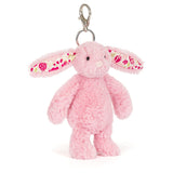 Jellycat Blushkin Blossom Luxe Bunny Bag Charm