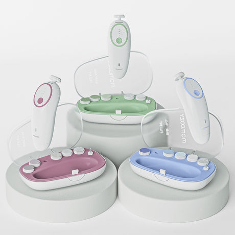Momcozy Green Electric Baby Nail File - Low Noise