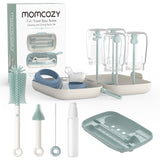Momcozy Green 7 In 1 Baby Bottle Brush Set