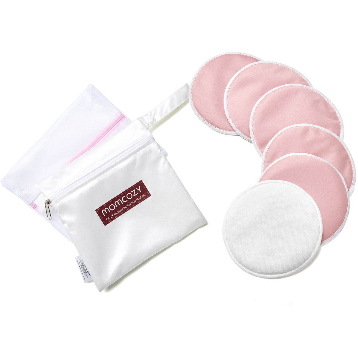 Momcozy Natural Reusable Nursing Pads 14-Pack Thin