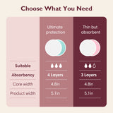 Momcozy Natural Reusable Nursing Pads 14-Pack Thin