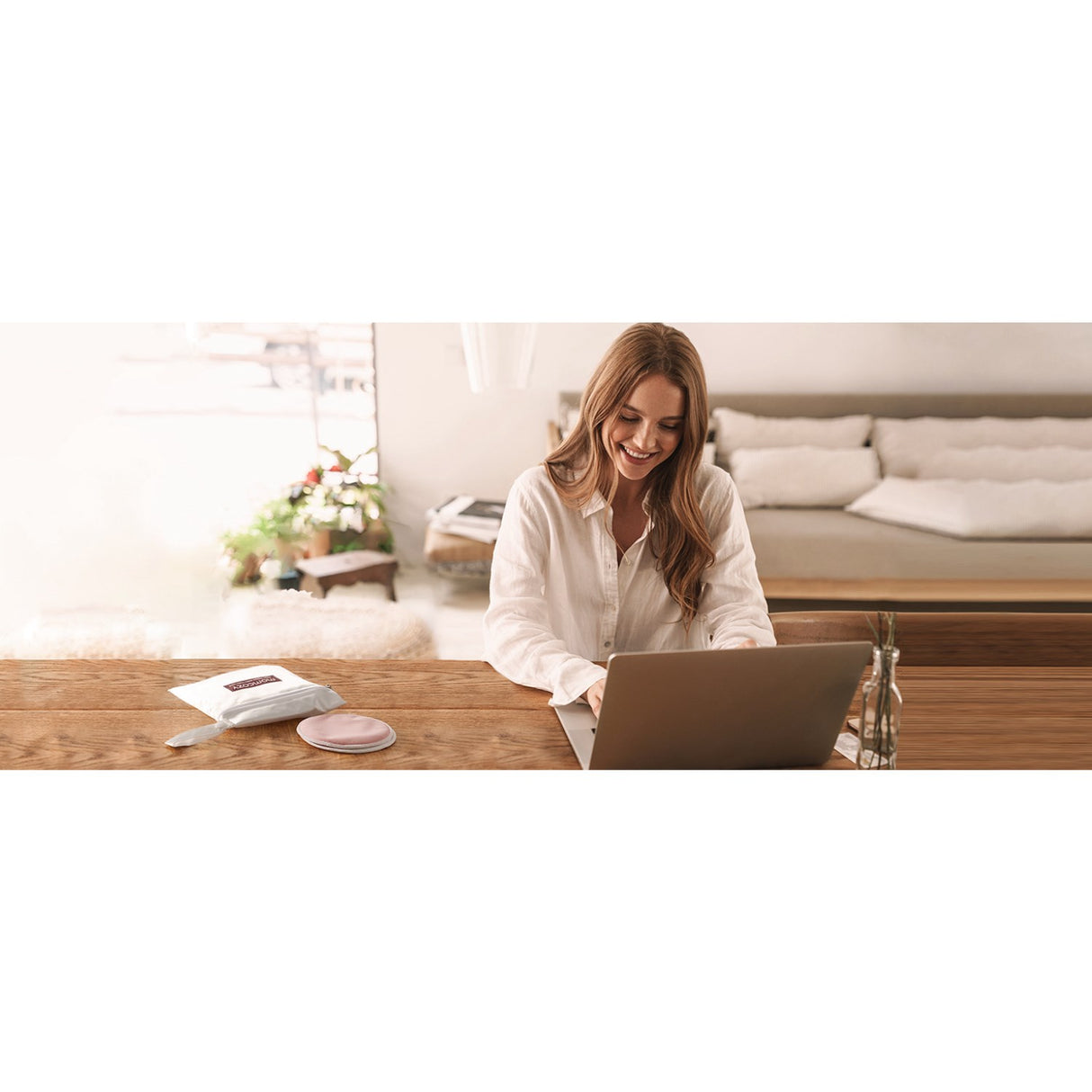 Momcozy Natural Reusable Nursing Pads 14-Pack Thin