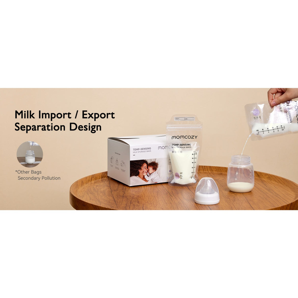 Momcozy Breastmilk Bag 120-Pack