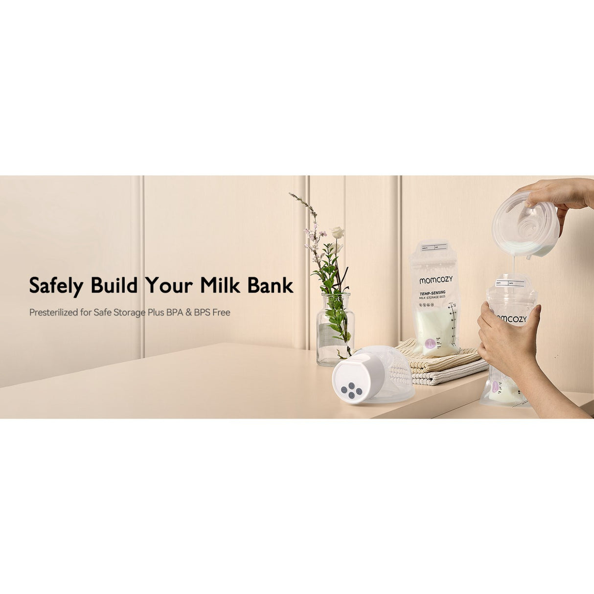 Momcozy Breastmilk Bag 120-Pack