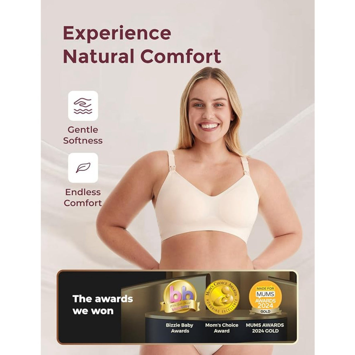 Momcozy Natural YN21 Maternity Nursing Bra