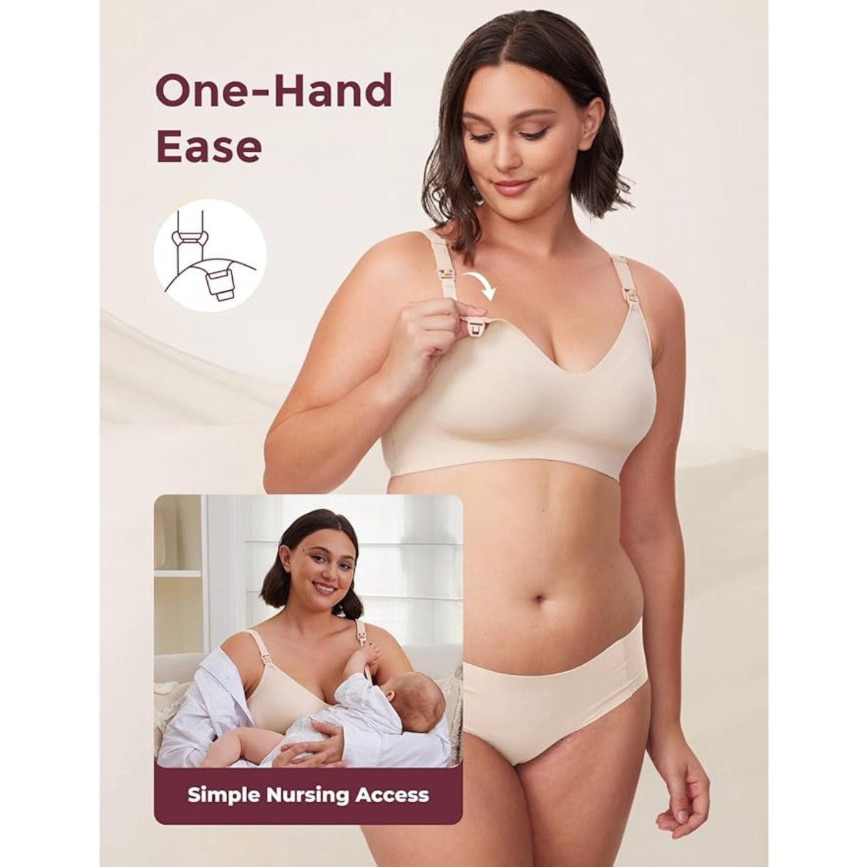 Momcozy Natural YN21 Maternity Nursing Bra