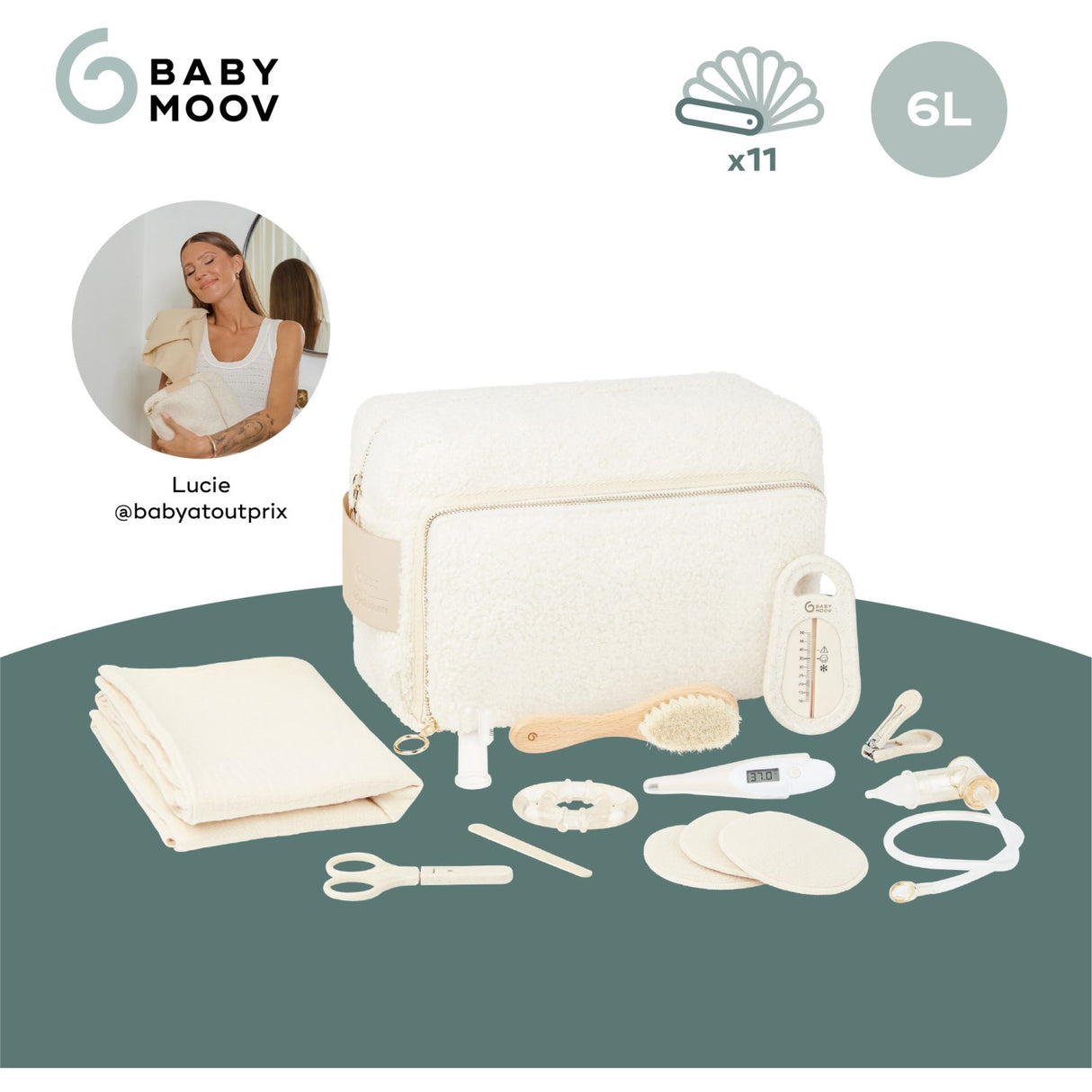 Babymoov Curl White Toiletry Set