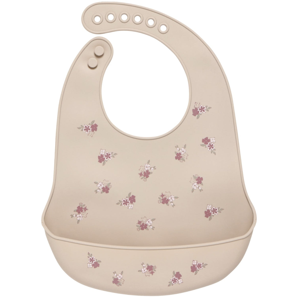 CeLaVi Rose Taupe Silicon Bib (2-Pack)