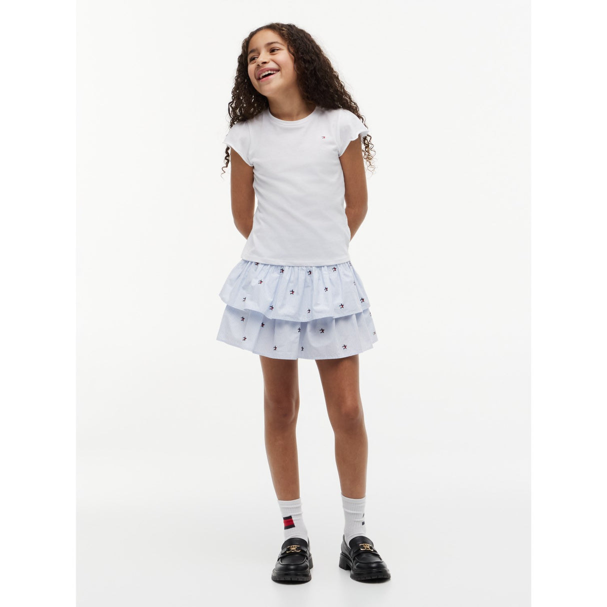 Tommy Hilfiger Sweet Blue Stripes Star Stripes Skirt