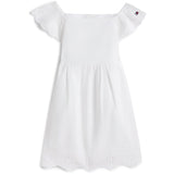 Tommy Hilfiger White Broiderie Anglaise Dress S/S