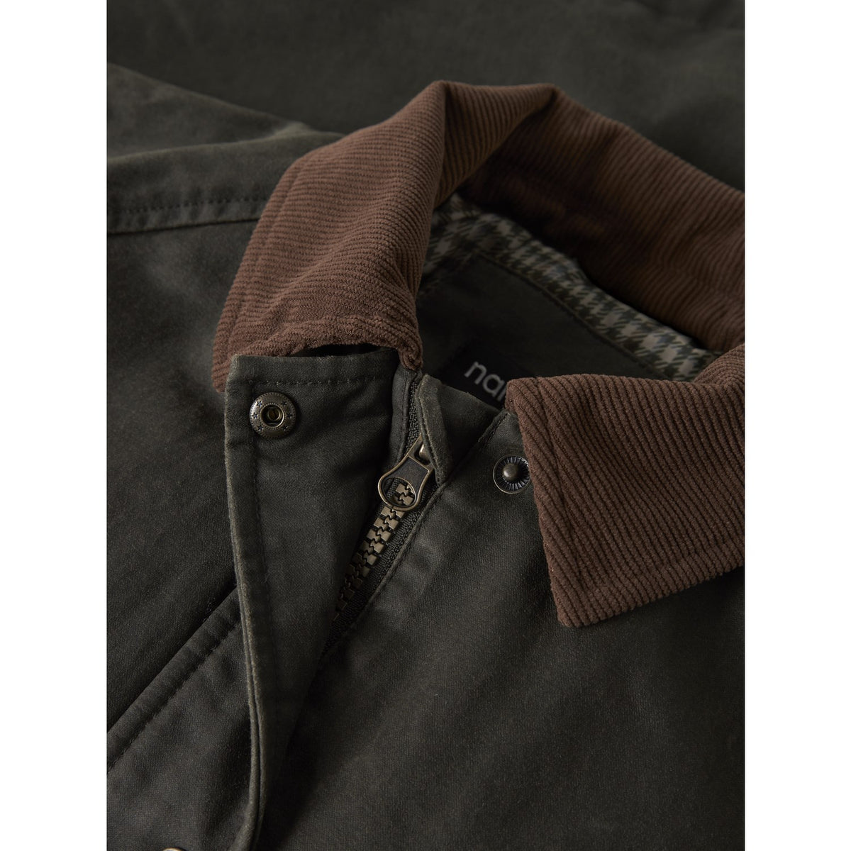 Name It Forest Night Nknmandana Oilskin Jacket