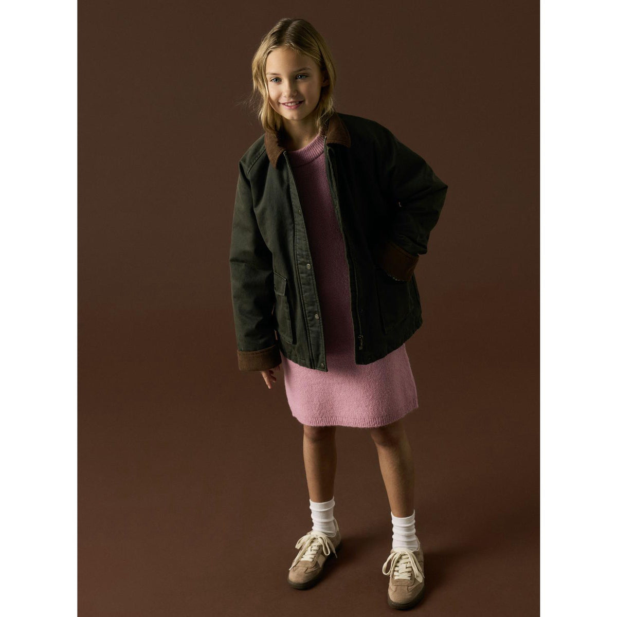 Name It Forest Night Nknmandana Oilskin Jacket