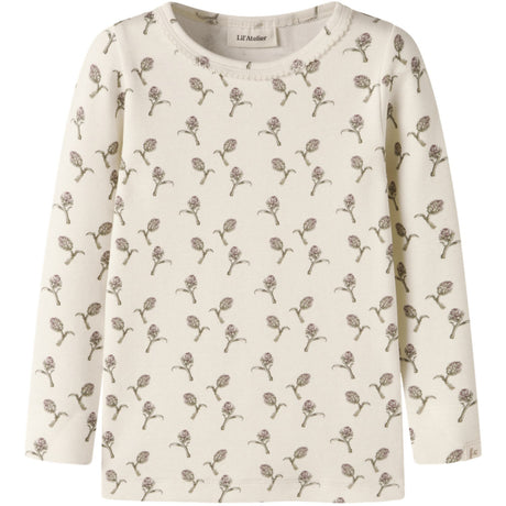 Lil'Atelier Turtledove Artichoke Nmfgayo Sig Ls Slim Top Lil