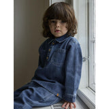 Lil'Atelier Dark Blue Denim Nmmobello Ls Loose Overshirt 1144-Se Lil