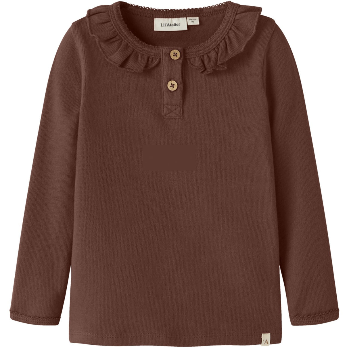 Lil'Atelier Mahogany Nmfthoro Huf Ls Slim Top Lil