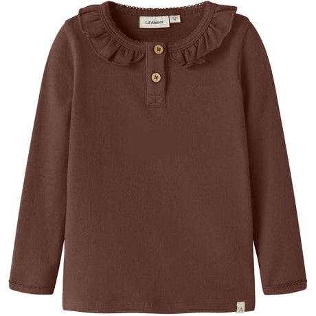 Lil'Atelier Mahogany Nmfthoro Huf Ls Slim Top Lil