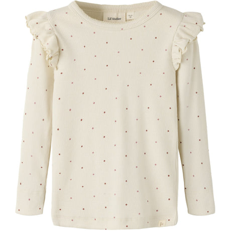 Lil'Atelier Turtledove Dot Nmfgago Kuo Ls Slim Top Lil