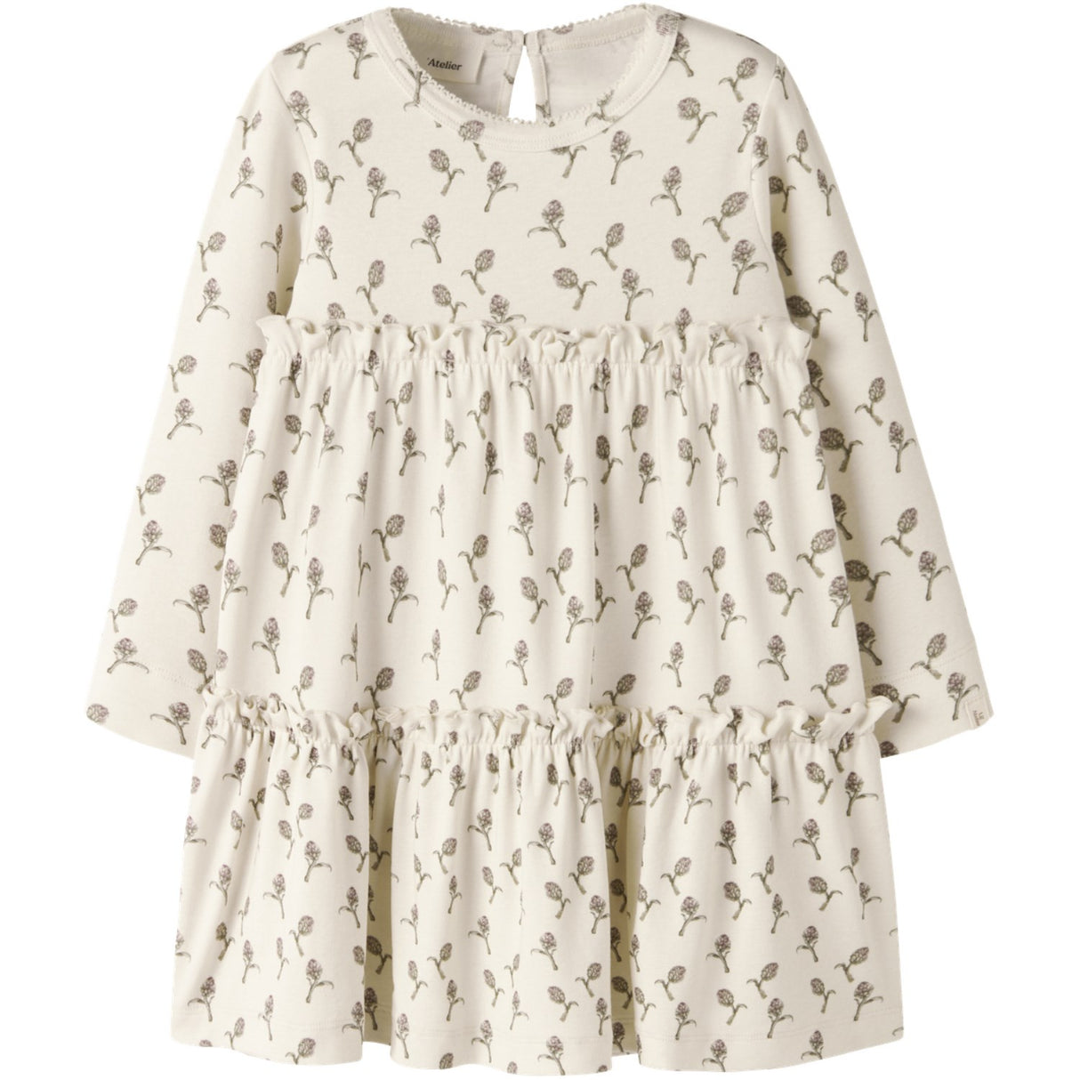 Lil'Atelier Turtledove Artichoke Nmfgayo Sel Ls Dress Lil