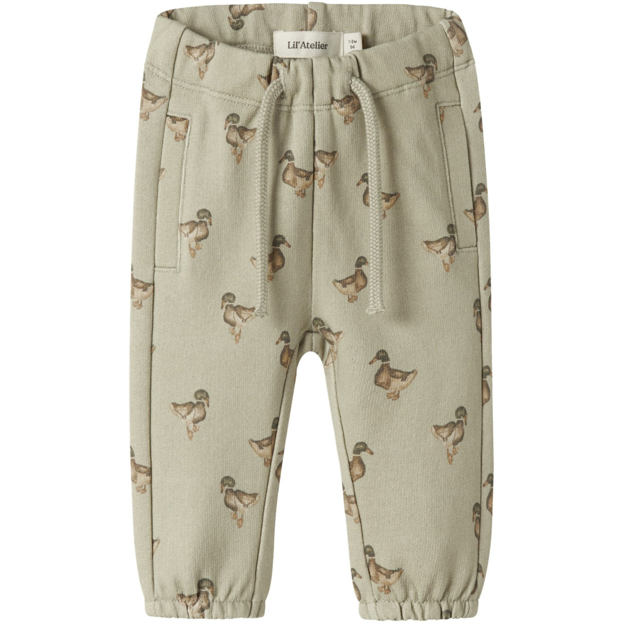 Lil'Atelier Moss Gray Duck Nbmjobo Akk Sweat Pants Lil