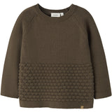 Lil'Atelier Teak Nmnnobir Ls Knit Lil