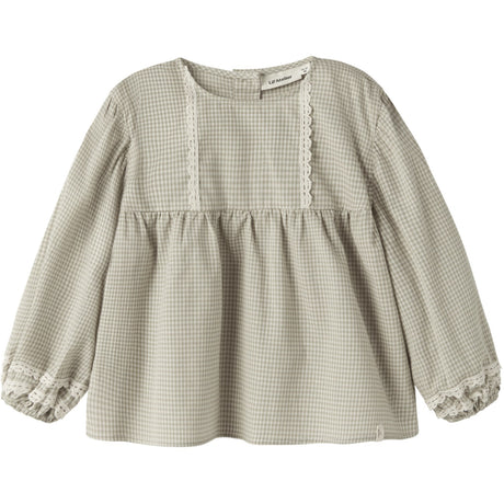 Lil'Atelier Moss Gray Nmfoleno Ls Loose Shirt Lil
