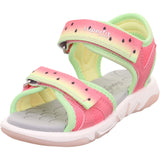 Superfit Pink/Lightgreen Pebbles Sandal