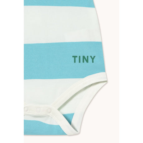 TinyCottons Light Cyan Cyan Stripes Knit Body