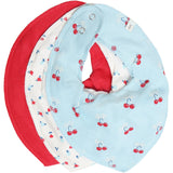 Pippi True Red Bandana Bib Girl -Aop (3-Pack)