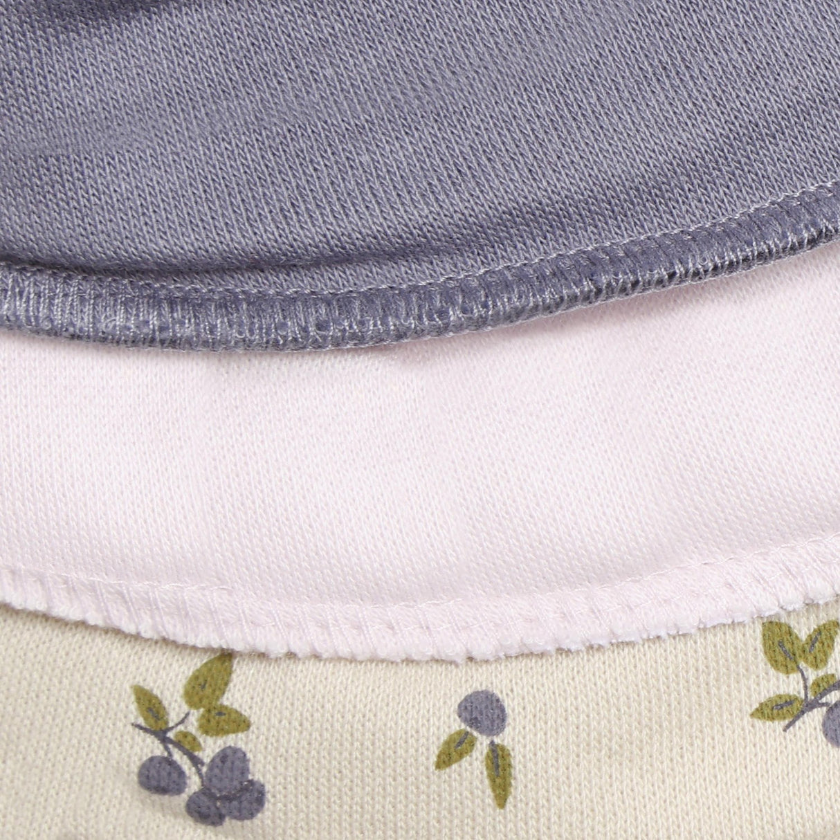Pippi Blue Granite Bandana Bib Girl -Aop (3-Pack)