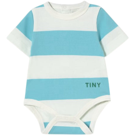 TinyCottons Light Cyan Cyan Stripes Knit Body