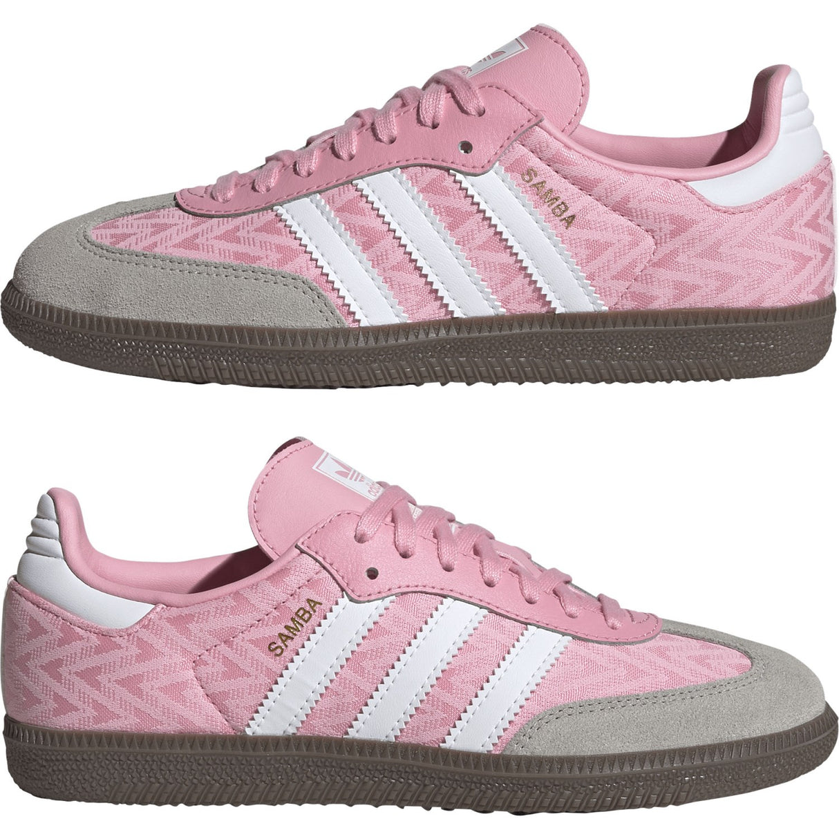 adidas Originals Light Pink/Ftwr White/Gum5 Samba Og J Sneakers